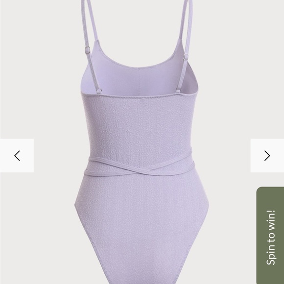 NWT Berlook Textured Tie One-Piece Swimsuit size XS - Picture 5 of 6